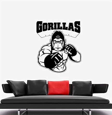 Amazon Com Animal Wall Vinyl Art Decals Gorilla Martial