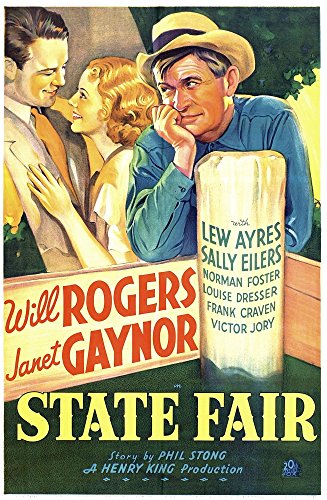 State Fair From Left: Lew Ayres Janet Gaynor Will Rogers 1933 Tm And Copyright ï¿½20Th Century Fox Film Corp. All Rights Reserved./Courtesy Everett Collection Movie Poster Masterprint (11 x 17)
