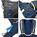 Evecase Hydration Backpack Daypack with 2 Liter Water Bladder for Cycling Hiking Climbing Running Camping and Any Other Outdoor Sport - Black