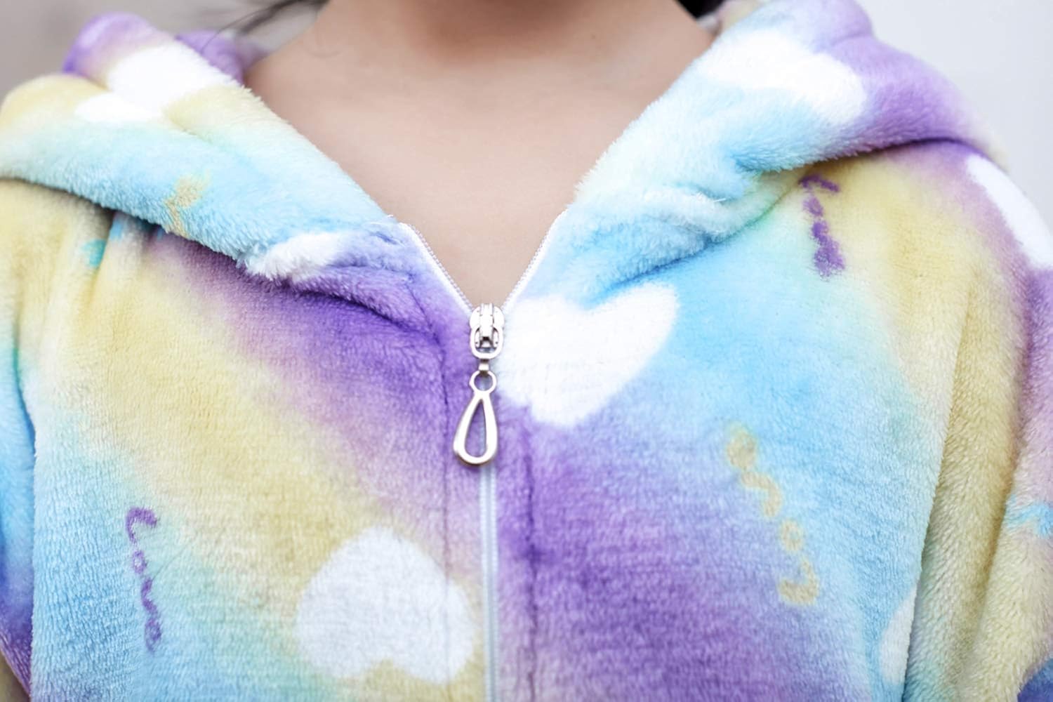 FuzzyCosplay Kids Unicorn Costume Animal Pajamas Halloween Cosplay Xmas Gifts: Clothing
