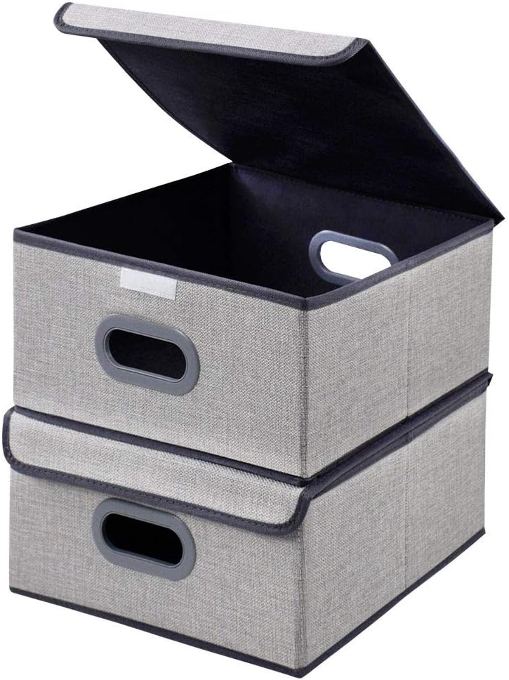 Best Home Office Fabric Covered Drawer Organization