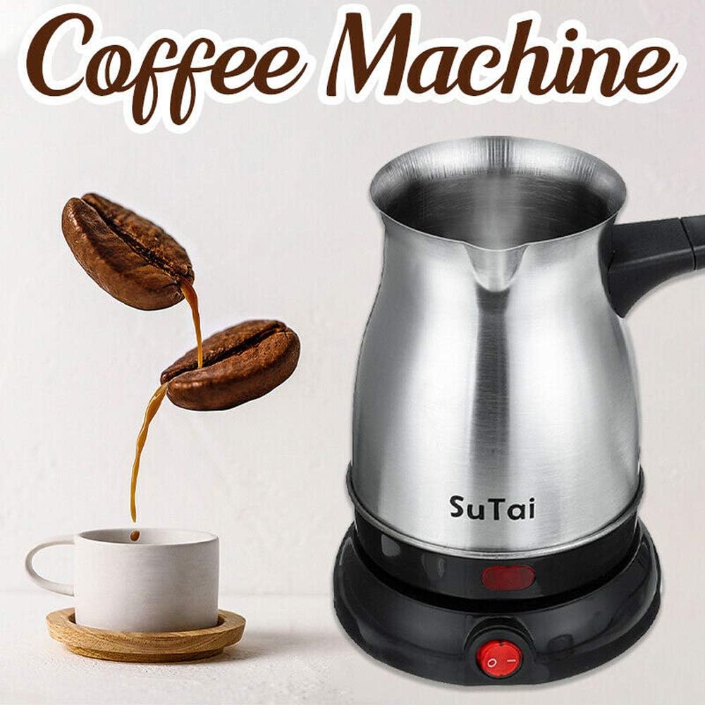 Stainless Steel Electric Turkish Coffee Maker, Stainless Steel 800ml