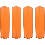 Get Out! Weighted Foam Football Pylon Marking Cone 4-Pack – Orange Football/Soccer Endzone Field Marker for Sport Drill Practice