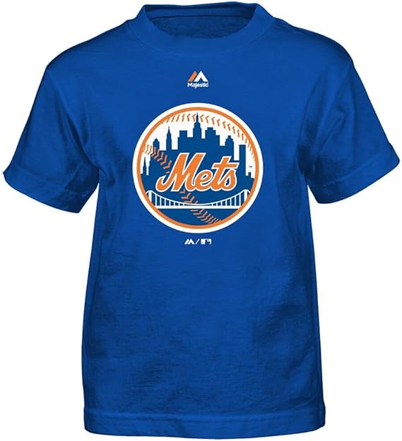 New York Mets Kid's Blue Primary Team Logo Tshirt Large 7