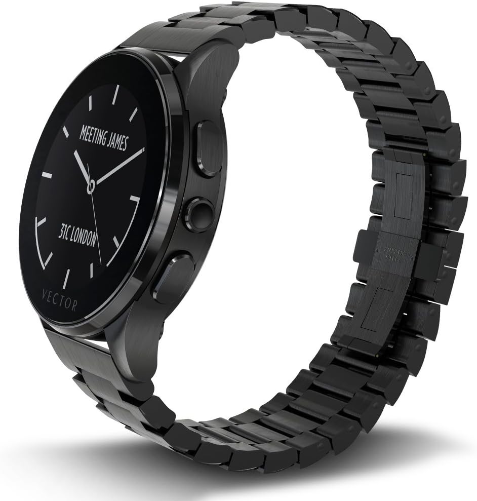Vector L1-10-006 Luna - Smartwatch de acero inoxidable, 46 mm ...