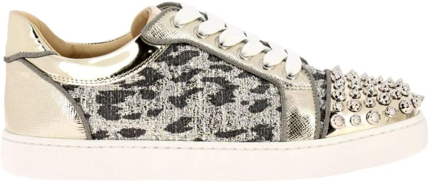 christian louboutin silver sneakers