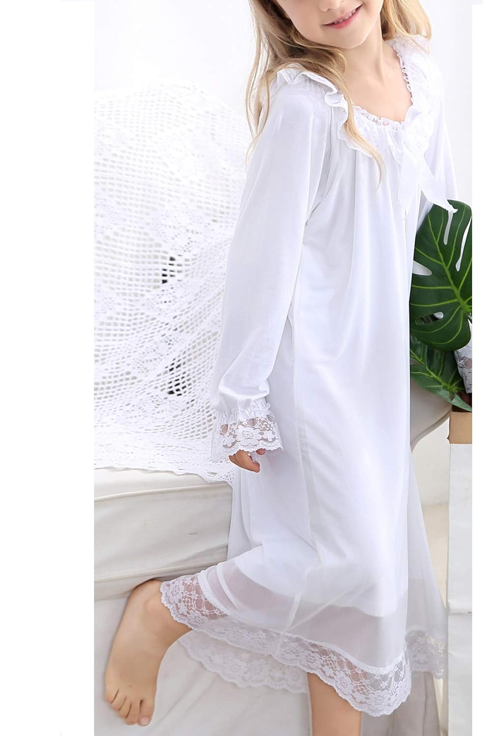 Girls BAIYIXIN Kids Girls Nightgown 