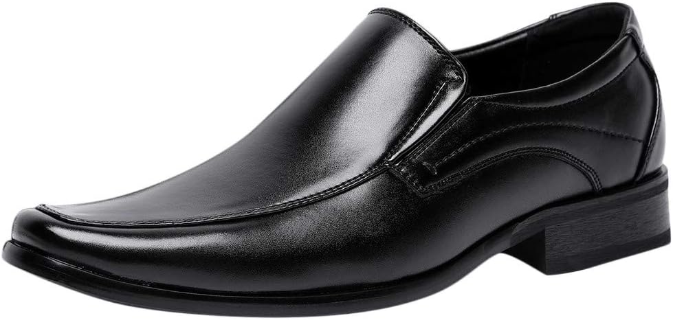 Corriee Mens Classic Modern Leather Shoes Formal Business Dress Shoes Slip On Loafer Men's Tuxedo Oxford