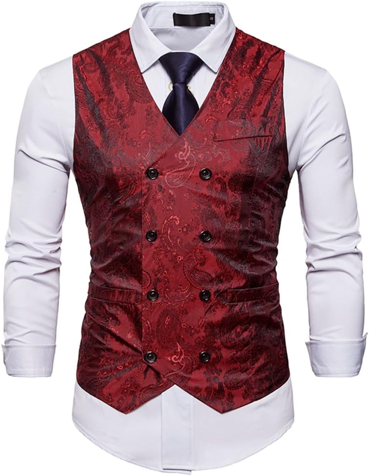 Cyparissus Mens Vest Waistcoat Men's Suit Dress Vest for Men or Tuxedo Vest