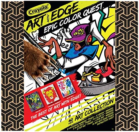 pix Crayola Art With Edge Optical Illusions Finished Spider crayola art with edge coloring set adult coloring gift for kids and adults