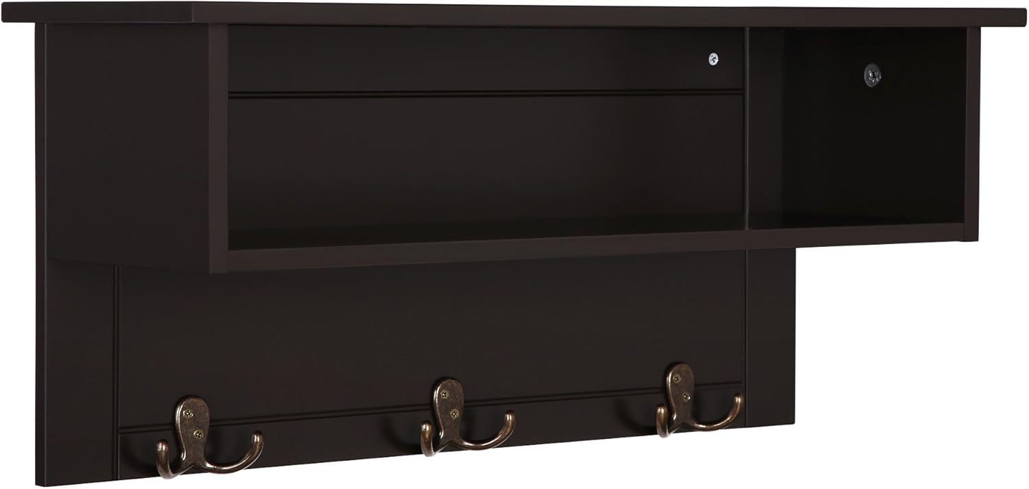 Best Coat Rack Wall Mounted With Shelf Black