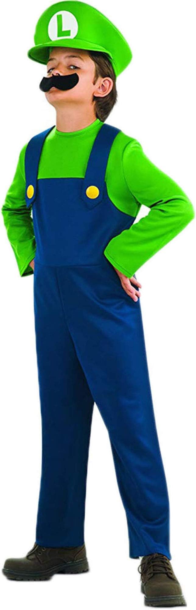 ugoccam Super Brothers Halloween Kids Cosplay Costume Mario Brothers