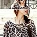 JLTPH Women Batwing Chiffon Shirt Bohemian Floral Semi Sheer Loose Blouse Tunic Tops
