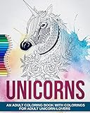 Adult Coloring Book: Magic Unicorns - More than 35 Colorings for Adult Unicorn Lovers