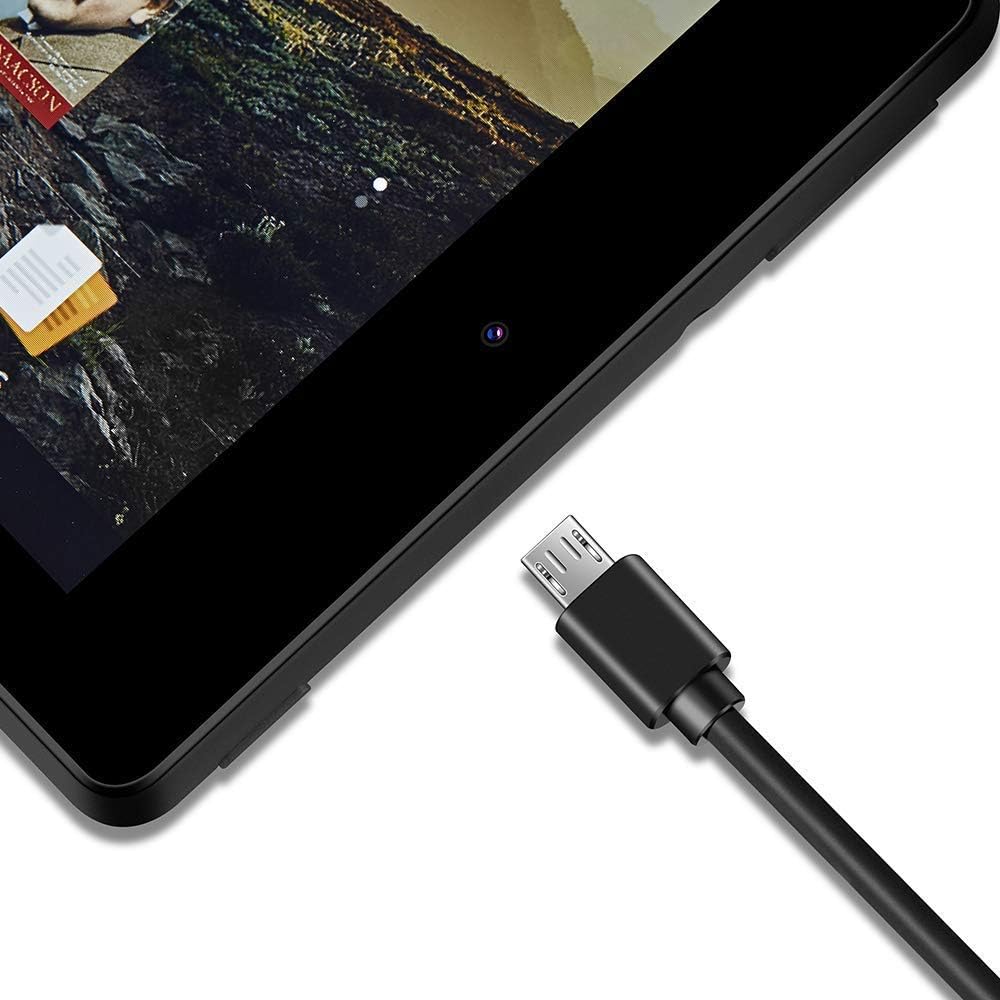 TAPLE Kindle Fire Charger, [UL Listed] AC Adapter Rapid Charger with 5 Ft Micro-USB Cable Compatible Kindle Fire HD, HDX 6" 7" 8.9" 9.7", Fire 7 8 10 Tablet and Phone, Tab Power Supply Cord: Electronics