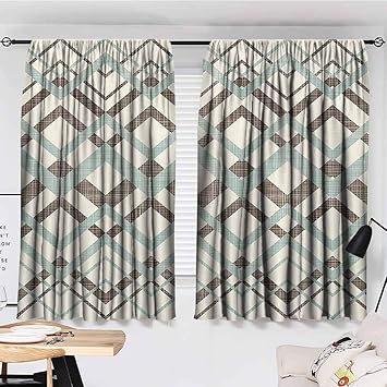 Amazon Com Sun Tao Chevron Curtains Printed Vintage Overlapping