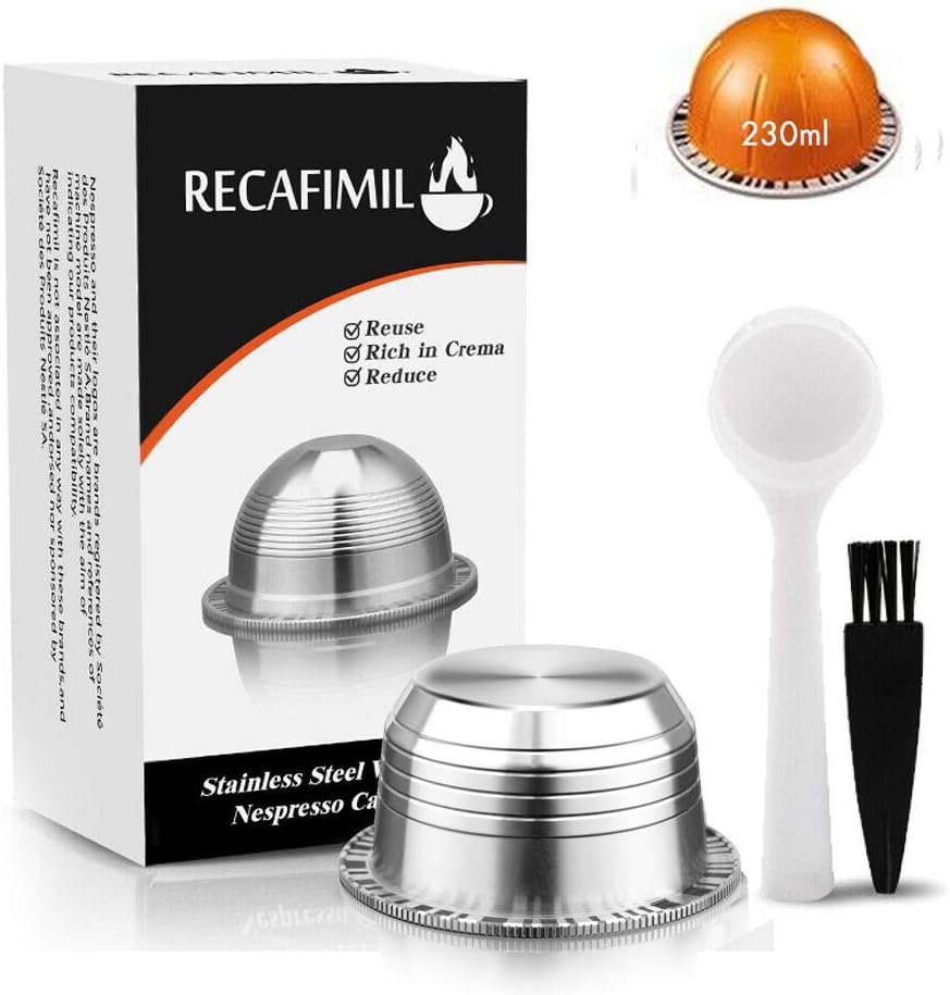 i Cafilas Reusable Coffee Pods, Stainless Steel Refillable Coffee