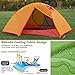 Weanas Backpacking Tent 2 Person Camping Tent 3 Season Ultralight Silicone Coating Double Layer Weatherproof Waterproof Aluminum Rod Anti-UV for Outdoor Hiking Travel Hunting Beach (Orange)