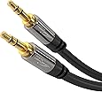 KabelDirekt – Aux Cord, Stereo & Audio Cable 3.5mm (Unbreakable & great for iPhones, iPads, Headphones, Smartphones, Notebooks, MP3 Players, Cars & other devices with 3.5mm Aux Port) – 25 feet – black