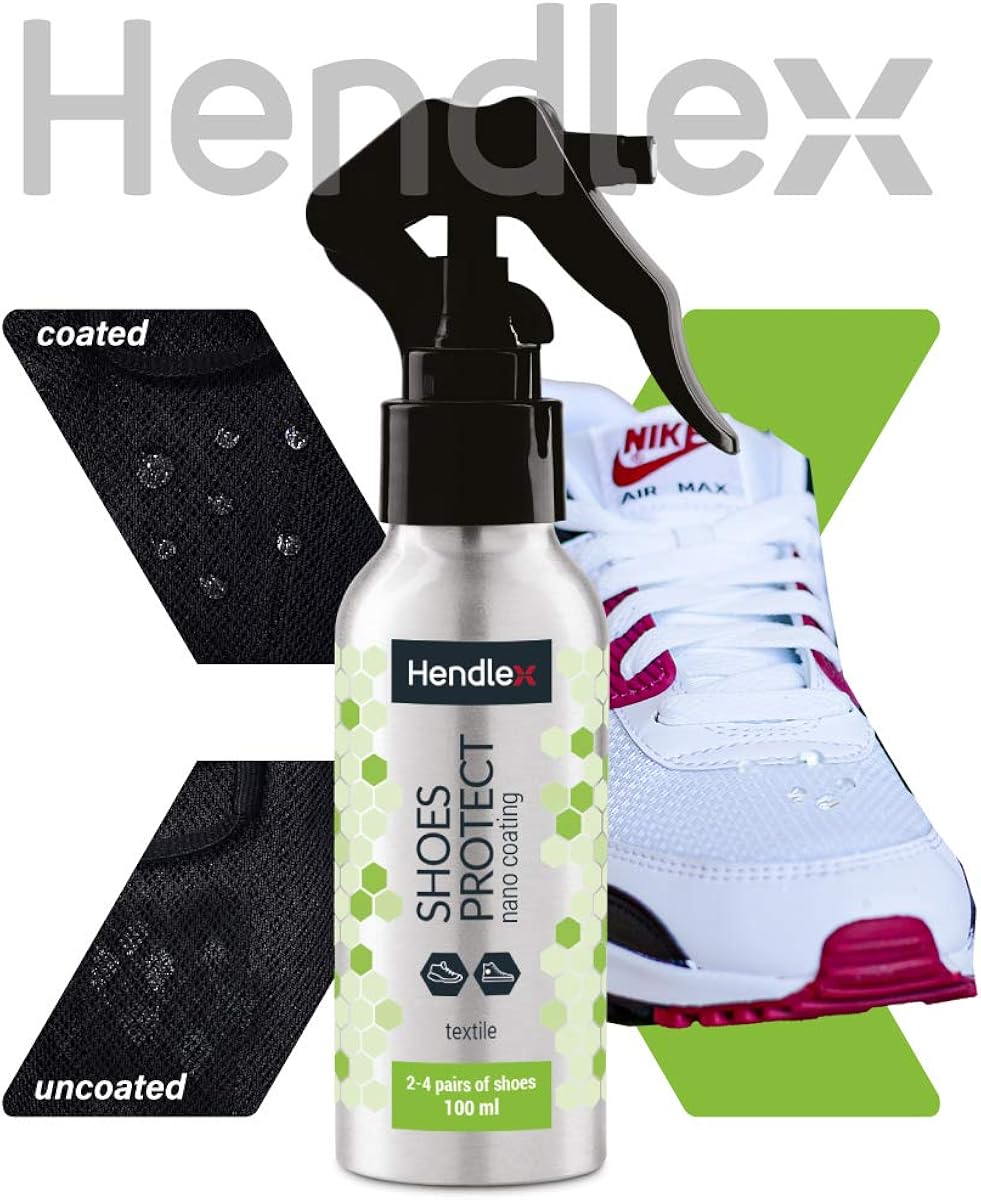 Hendlex Sneaker Protector Spray for Shoes Fabric Waterproof 3.38 oz