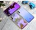 Wireless Charger iPhone X Case, FLOVEME Luxury Slim Fit Gradual Colorful Gradient Change Color Ultra Thin Lightweight Electroplating Bumper Anti-Drop Clear Hard Back Cover Holder, Transparent Blue