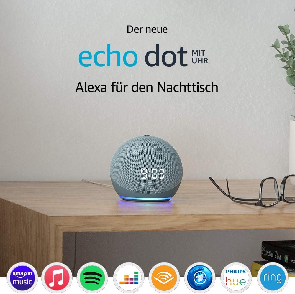 Echo Dot (4. Generation) | Smarter Lautsprecher mit Uhr und Alexa Echo Dot (4. Generation) | Smarter Lautsprecher mit Uhr und Alexa