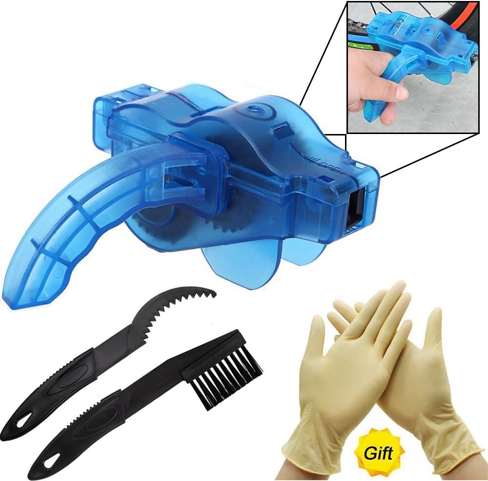 VISLAN Bike Chain Cleaner, Machine Brushes Scrubber, Cyclone Chain Scrubber with Cycling Bike Chain Cleaning Brush, Quick Clean Tool for All Types of Bicycle/Cycling Mountain Bike Chains