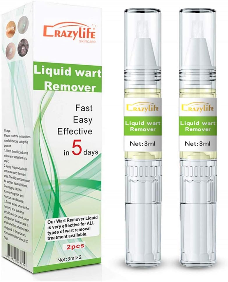 Skin Tag Remover Wart Remover for Neck Quickly Tag Mole Remover for Common and Plantar Warts,2pcs: Health & Personal Care