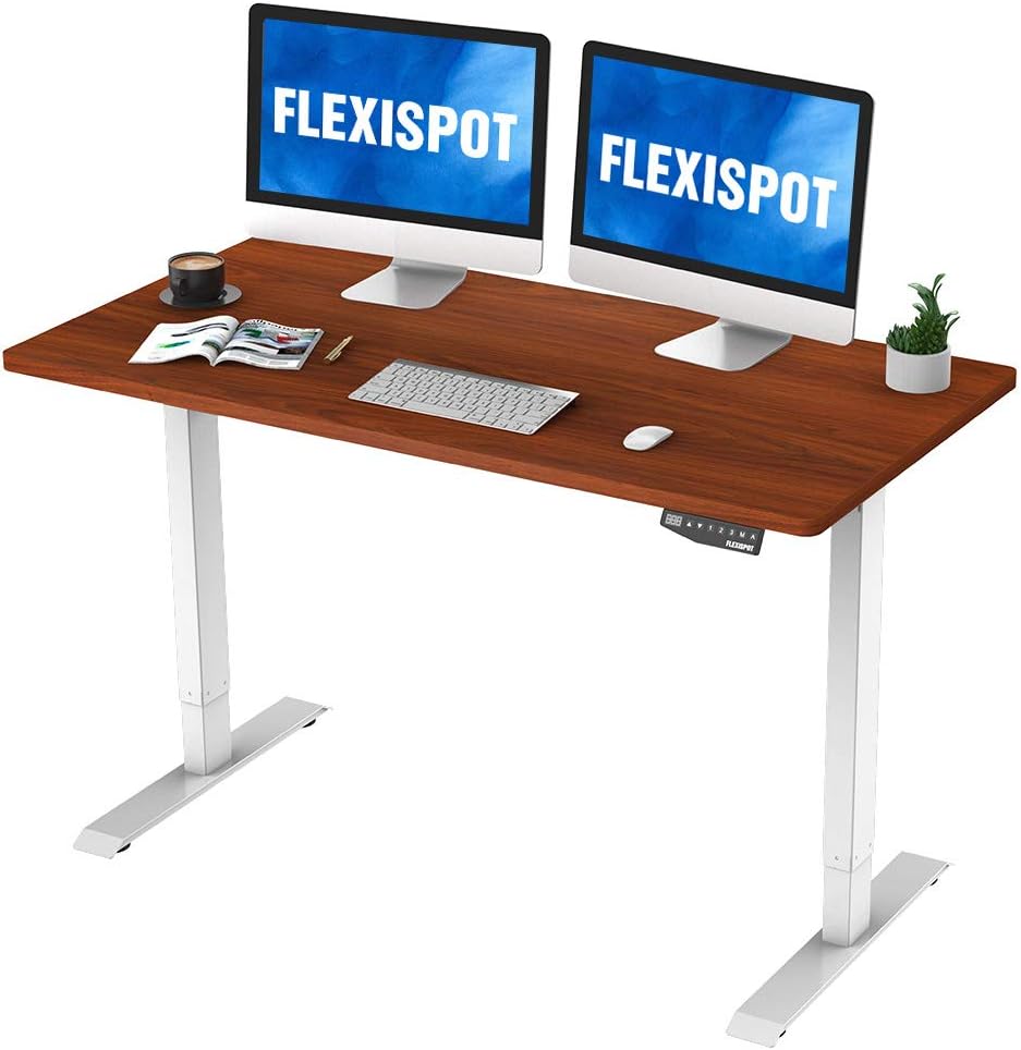 FlexiSpot Electric Height Adjustable Desk 55 x 28 Inches
