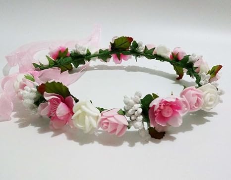 Hippy Decorative Pe Foam Rose Flower Girl Crown Flowers Headband