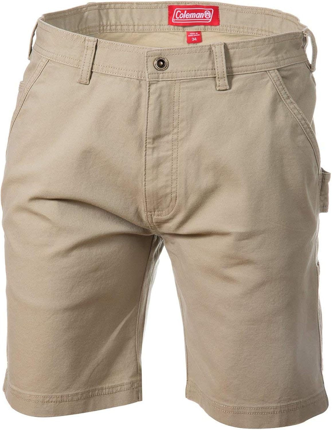Coleman Stretch Canvas Work Shorts (38, Mountain Khaki) at Amazon Men’s