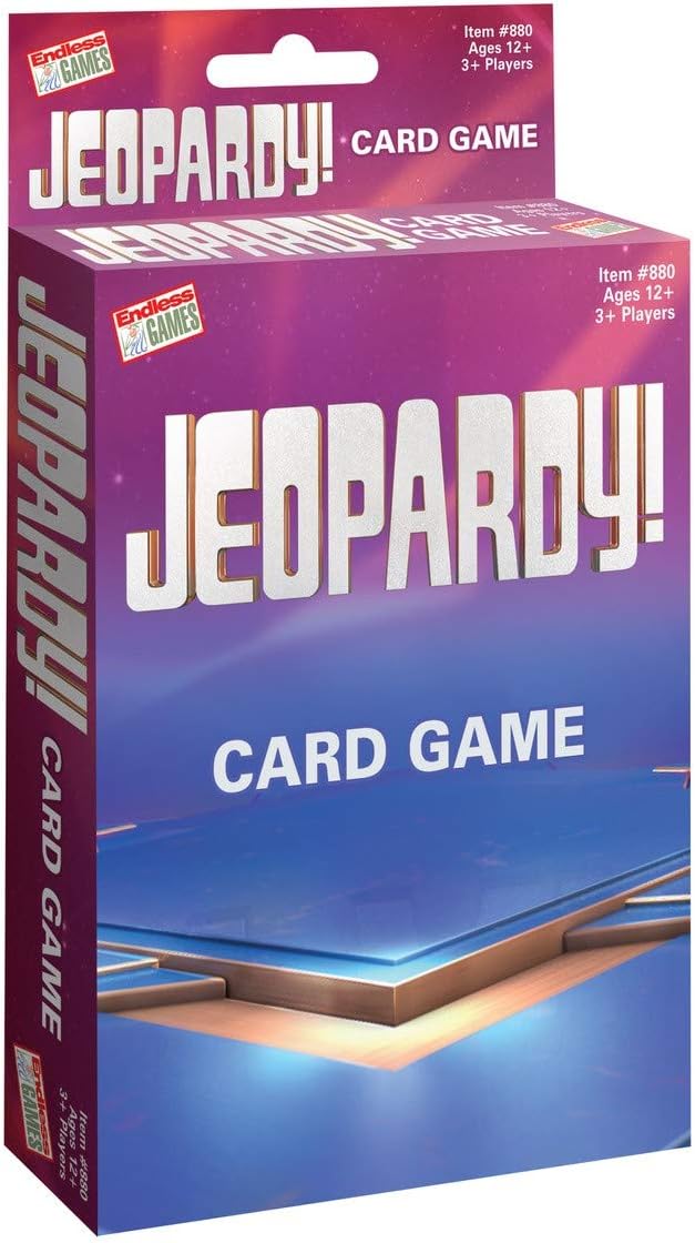 Jeopardy! Card Game Quiz Game Travel Sized Party Game, Games
