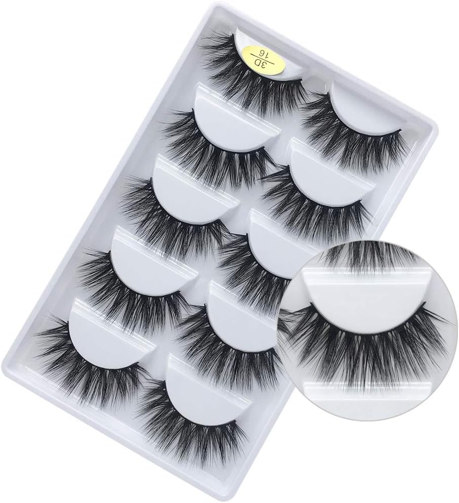 KellyRoom Natural False Eyelashes Pack of 5 in Variety Styles,Fluffy Wispies 3d Volume Fake Lashes Makeup Set with Lash Lift Brush Kit & Applicator Tool,Refer to the Video to Choose Yours