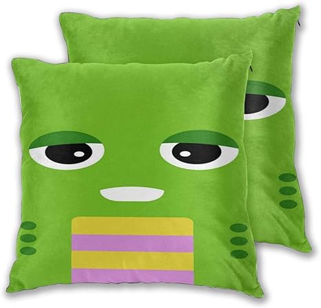 Amazon Co Jp 二枚セット ガチャピン クッションカバー 枕カバー 抱き枕カバー 座布団カバー 寝室 部屋飾り かわいい おしゃれ シンプル アニメ キャラクター グッズ 雑貨 45 45cm ホーム キッチン