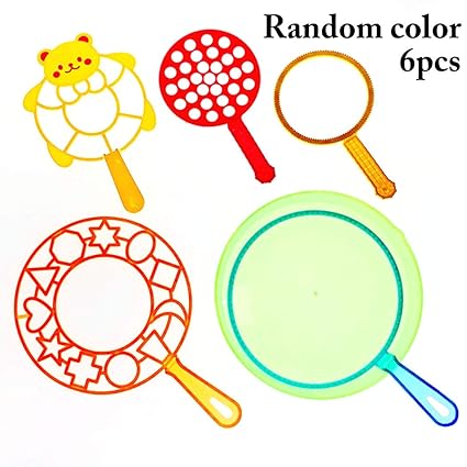 Coxeer 6PCS Bubble Stick Bubble Wand Funny Bubble Making Toy Outdoor Bubble Maker for Kids