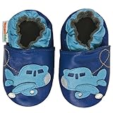 Momo Baby Infant/Toddler Airplane Soft Sole Leather Shoes