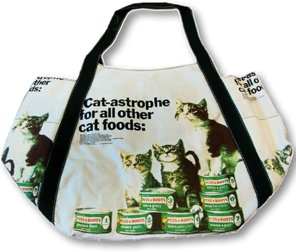 Amazon 猫缶 トートバッグ バルーンバッグ 布バッグ 大きい バッグ 猫 ねこ ネコ 猫柄 かばん 肩掛け 手提げ サイドポケット 猫雑貨 かわいい Omta トートバッグ
