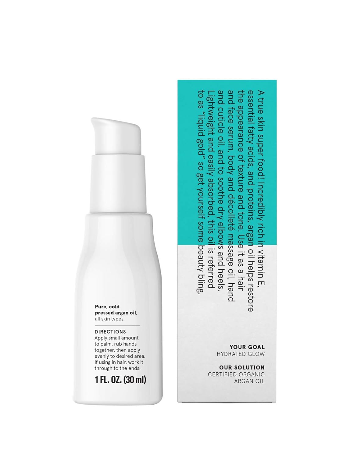 Acure The Essentials Moroccan Argan Oil | 100% Vegan | Versatile - For Any Skin & Hair Care Regimen | Pure, Cold Pressed & Rich in Vitamin E - Hydrates & Restores | 1 Fl Oz: Beauty
