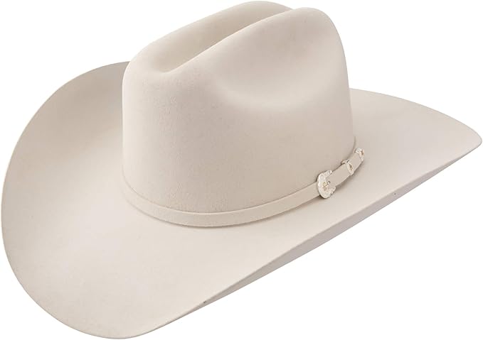 Stetson Brenham 4X Felt San Angelo Collection Cowboy Hat Ivory 4" Brim