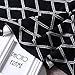 MOMA 100% Cotton Black Cable Knit Throw Blanket for Couch Bed Sofa Chair, Black White Stripe Reversible Decorative Knitted Blankets,51