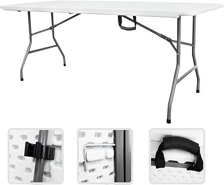 Todeco Table Pliante Transportable Table En Plastique Robuste