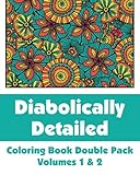 Diabolically Detailed Coloring Book Double Pack (Volumes 1 & 2) (Art-Filled Fun Coloring Books)
