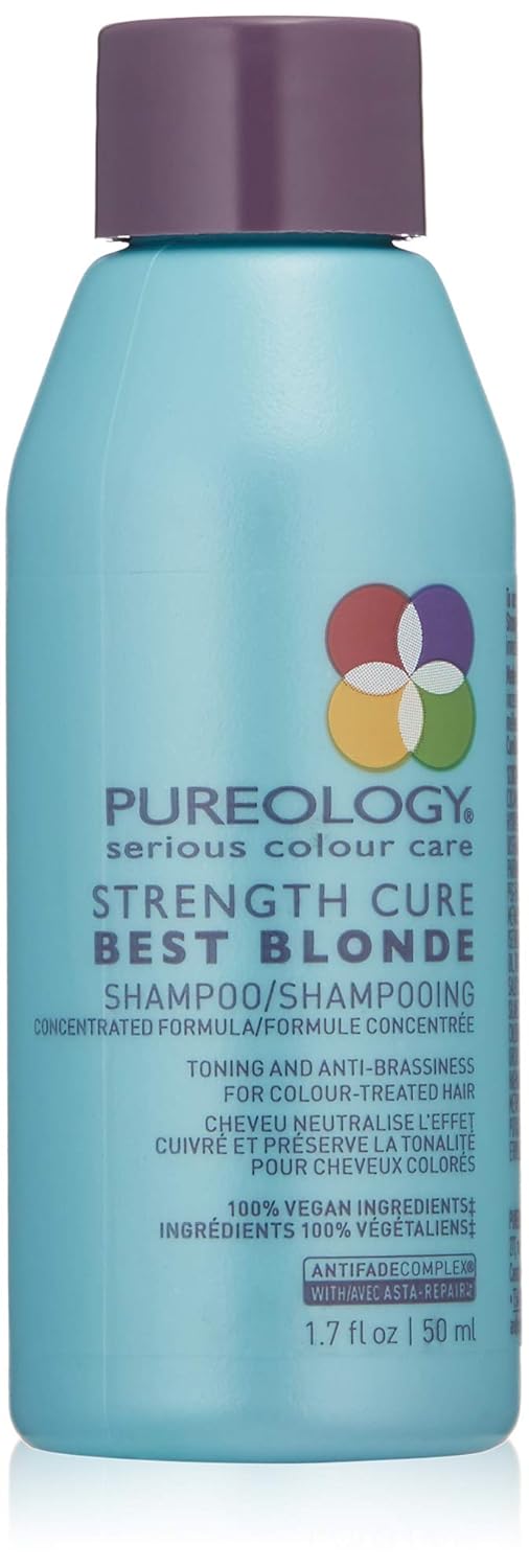 Pureology | Strength Cure Best Blonde Purple Shampoo | Restore & Tone | Sulfate-Free | Vegan