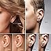 Charisma Stainless Steel Black Round Stud Earrings Pierced Tunnel for Men Women 5 Pairs Set, 3mm-8mm Available