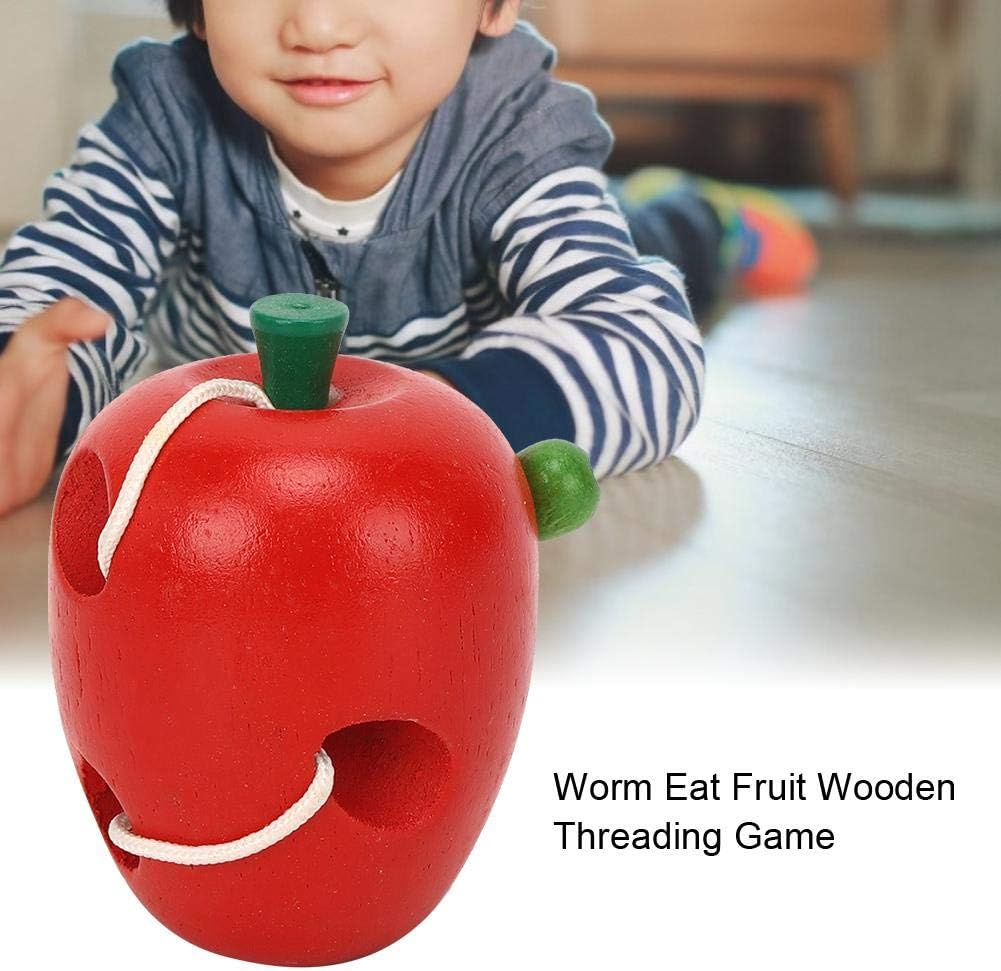 wooden worm baby toy