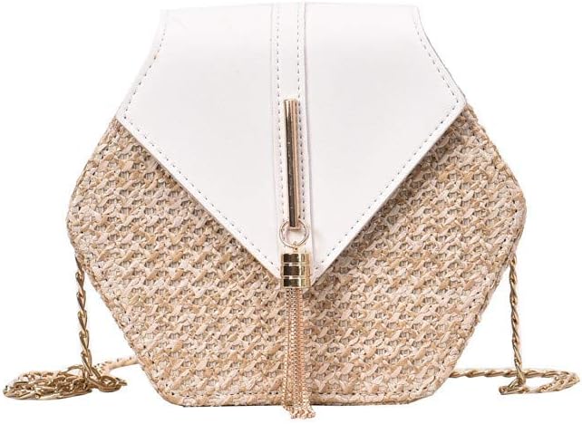 straw over the shoulder bag