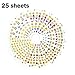 Zicome Small Cute Emoji Face Stickers, 25 Sheets, Set of 1200 Stickers