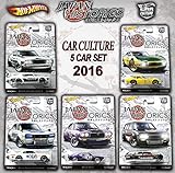 Hot Wheels 2016 Set of 5 Cars Japan Historics Car Culture 2000GT Rx3 510 Skyline ROLLBAR VARIATION