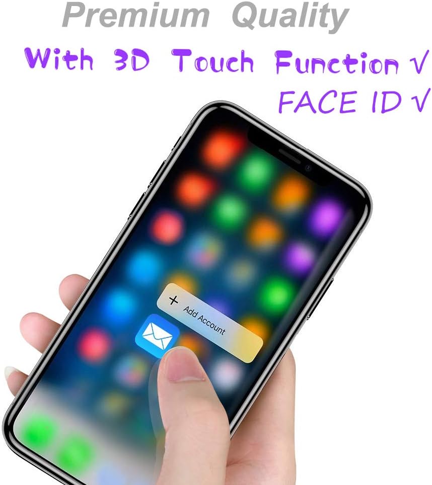 for iPhone X Screen Replacement OLED 5.8 inch [NOT LCD] Touch Screen Display Digitizer Repair Kit Assembly with Complete Repair Tools and Screen Protector