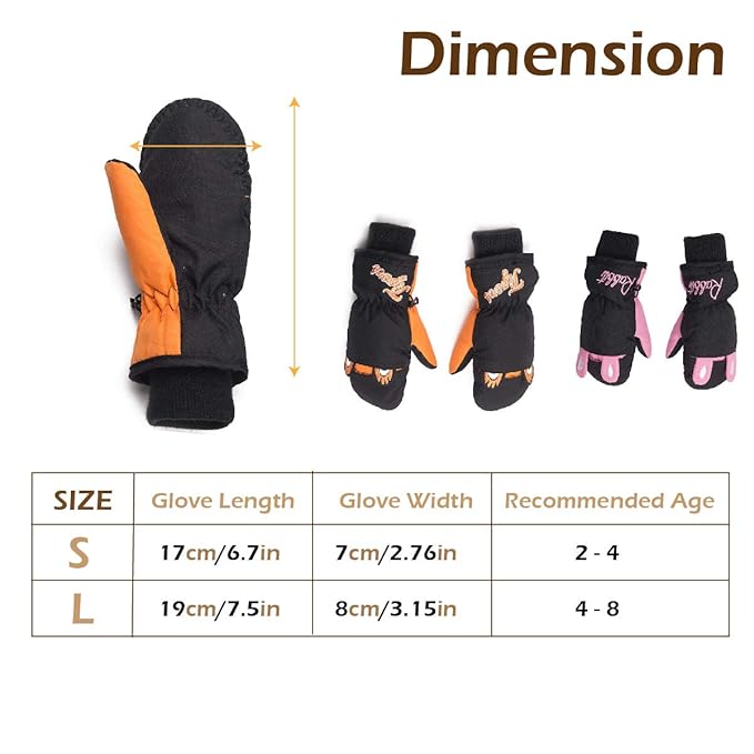 snow gloves for 4 year old
